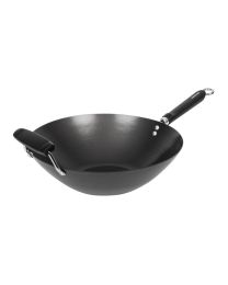 Anti-kleef inductie wok met platte bodem 35,5cm