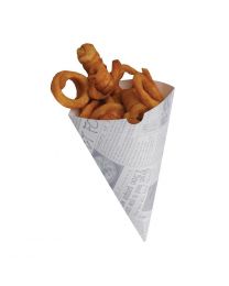 Colpac biologisch afbreekbare friteszakken met krantenprint