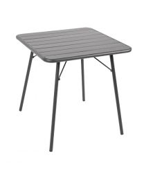 Bolero vierkante stalen tafel grijs 70cm