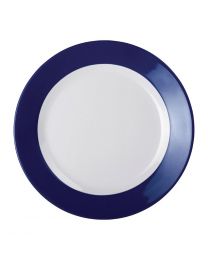 Kristallon Gala melamine borden met blauwe rand 19,5cm