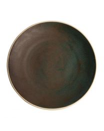 Olympia Canvas gewelfde borden donkergroen 27cm