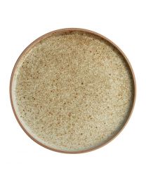 Olympia Canvas platte ronde borden crème 25cm