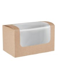 Colpac kraft sandwichboxen met PLA venster composteerbaar (500 stuks)