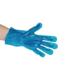 Vegware composteerbare handschoenen voor voedselbereiding blauw - medium