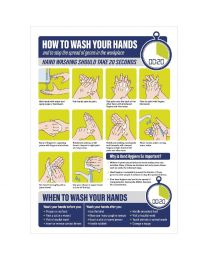 Poster met handhygiëne instructies A4