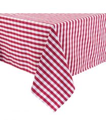 Mitre Comfort Gingham tafelkleed rood-wit 89x89cm
