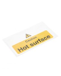 Vogue 'Caution - Hot surface' waarschuwingsbord