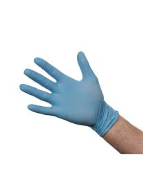 Nitril handschoenen blauw poedervrij L